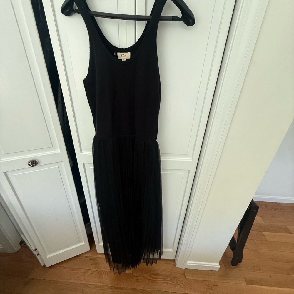 Elan Maxi tulle tank dress